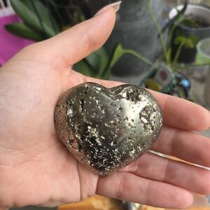 Pyrite Druzy Heart A
